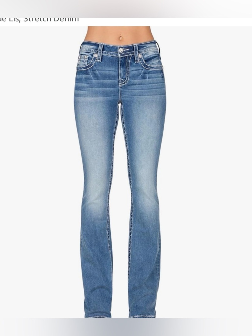 Flaw Miss Me Women's Mid-Rise Bootcut Jeans, Floral Pastel 28x32 New